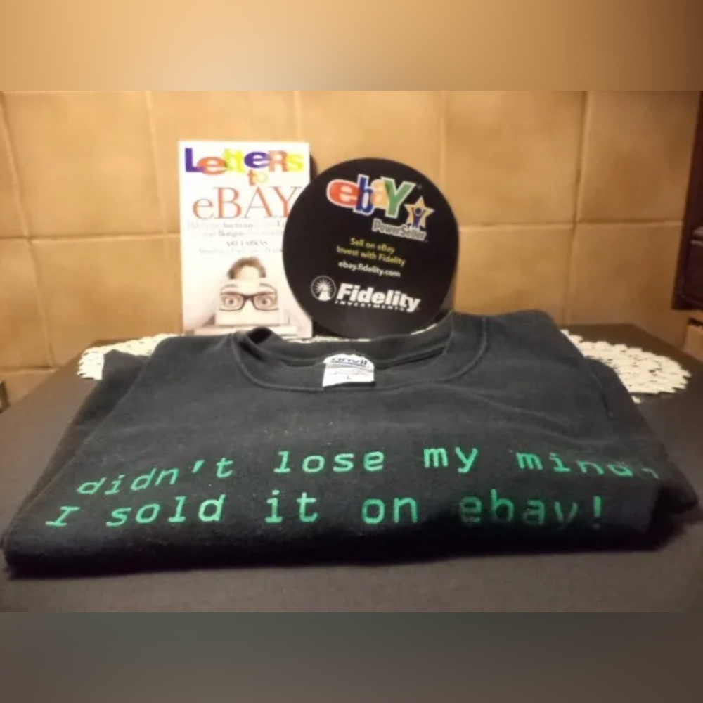 Ebay Lot: Vintage 90s EBAY Shirt-Letters to EBAY Book & POWER SELLER Mouse Pad
